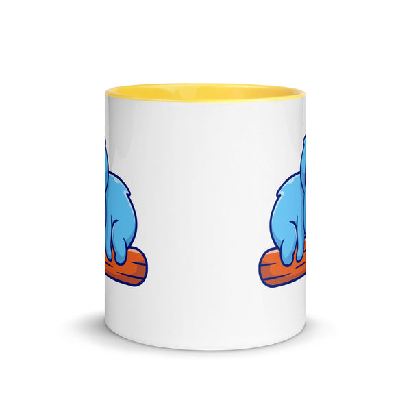 Koala Sleeping on a Log Mug with Color Inside - ArtyKoala