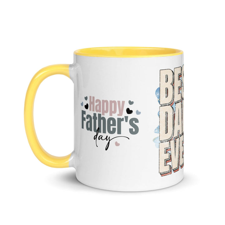 Best Dad Ever Mug With Color Inside - ArtyKoala