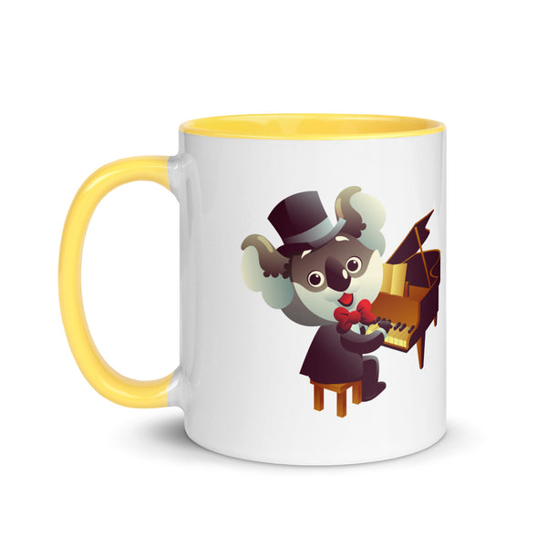 Koala Musicians Mug with Color Inside - ArtyKoala