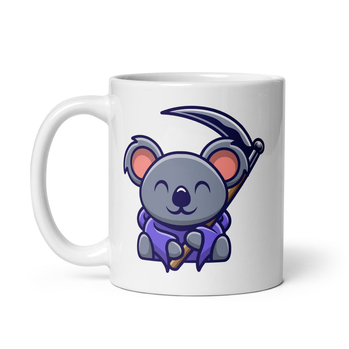 Scythe Koala White glossy mug - ArtyKoala