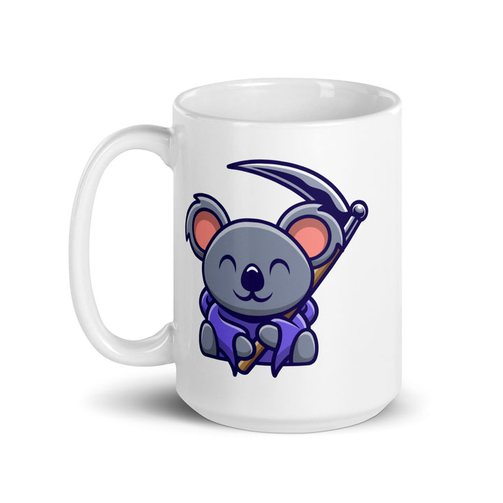 Scythe Koala White glossy mug - ArtyKoala