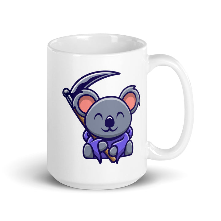 Scythe Koala White glossy mug - 15 oz - ArtyKoala