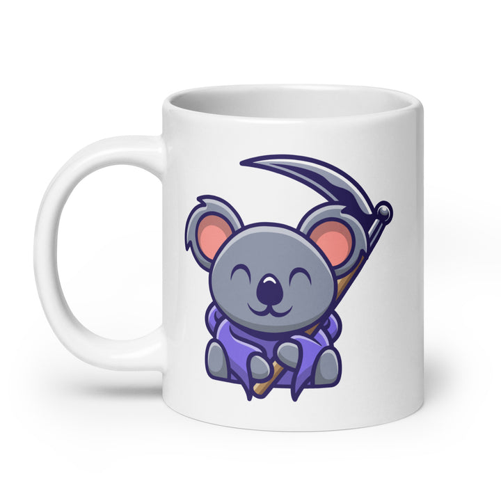 Scythe Koala White glossy mug - ArtyKoala