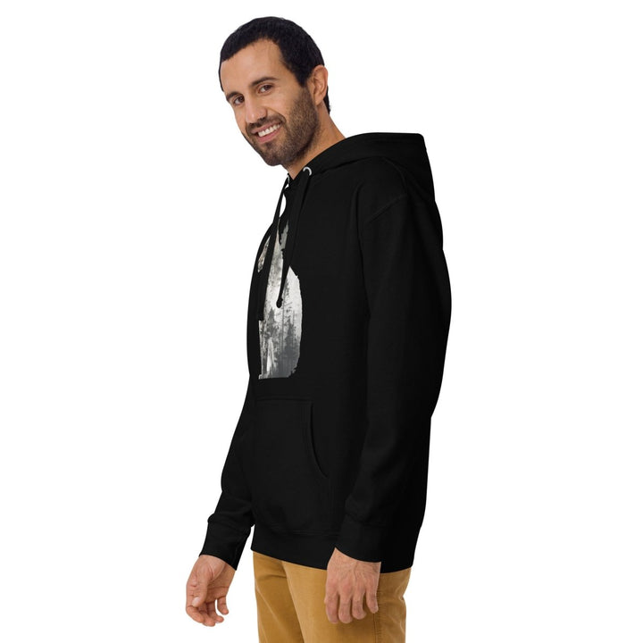 Wild Cat Graphic Hoodie - Black - S - ArtyKoala