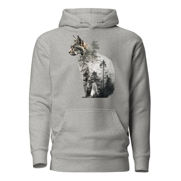 Wild Cat Man Premium Hoodie - Carbon Grey / S - ArtyKoala