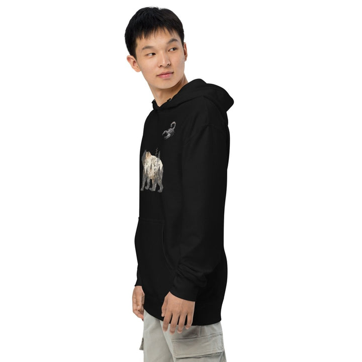 Wildlife Bear and Scorpion Graphic Hoodie - Black - S - ArtyKoala