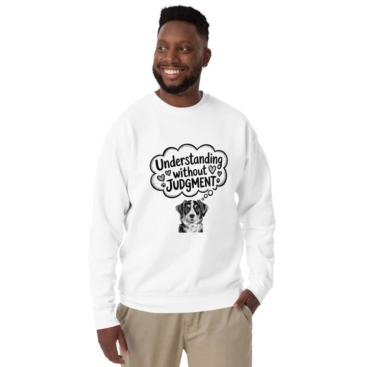Without Judgment Graphic Sweatshirt - White - S - ArtyKoala