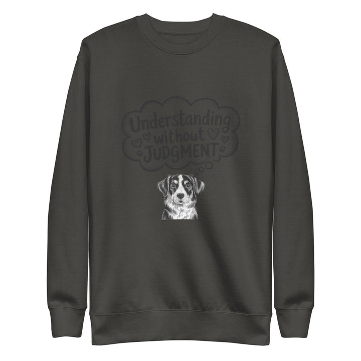 Without Judgment Graphic Sweatshirt - Vintage Black - S - ArtyKoala