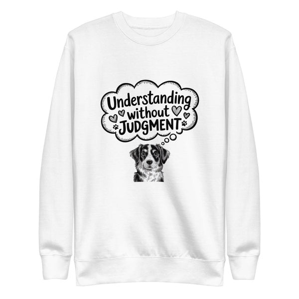 Without Judgment Graphic Sweatshirt - White - S - ArtyKoala