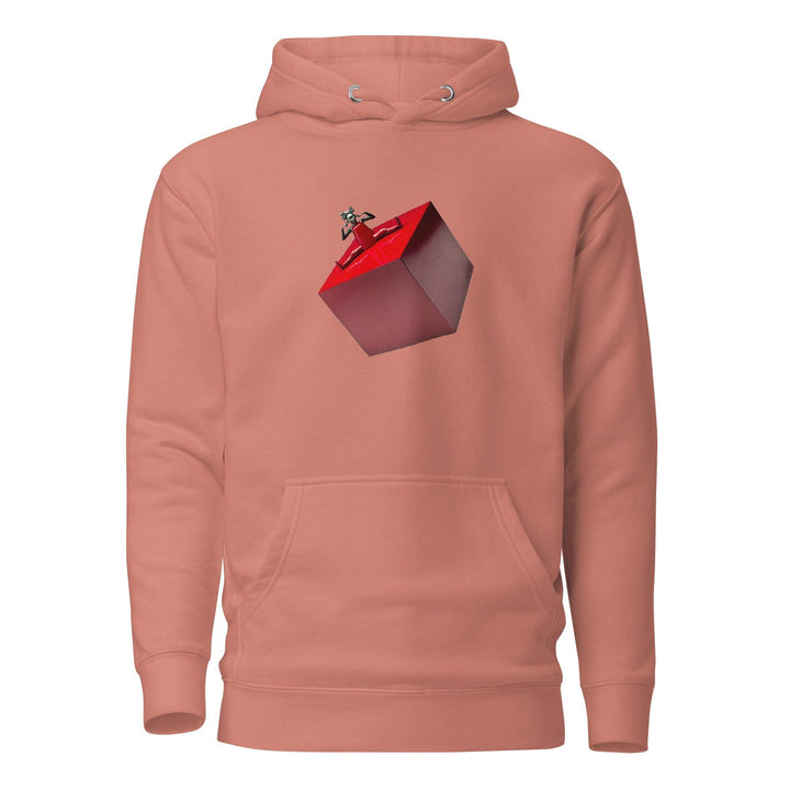 Woman on the Box Man Hoodie - Dusty Rose / S - ArtyKoala