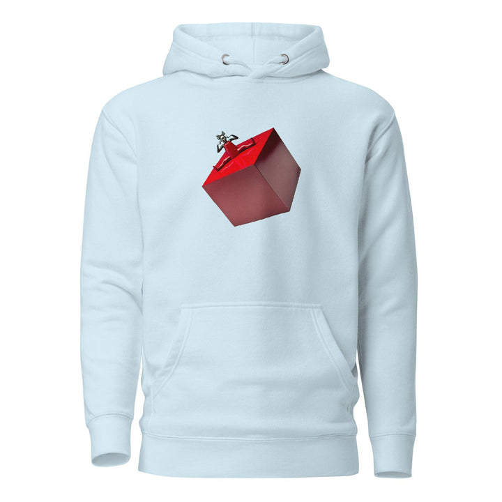 Woman on the Box Man Hoodie - Sky Blue / S - ArtyKoala