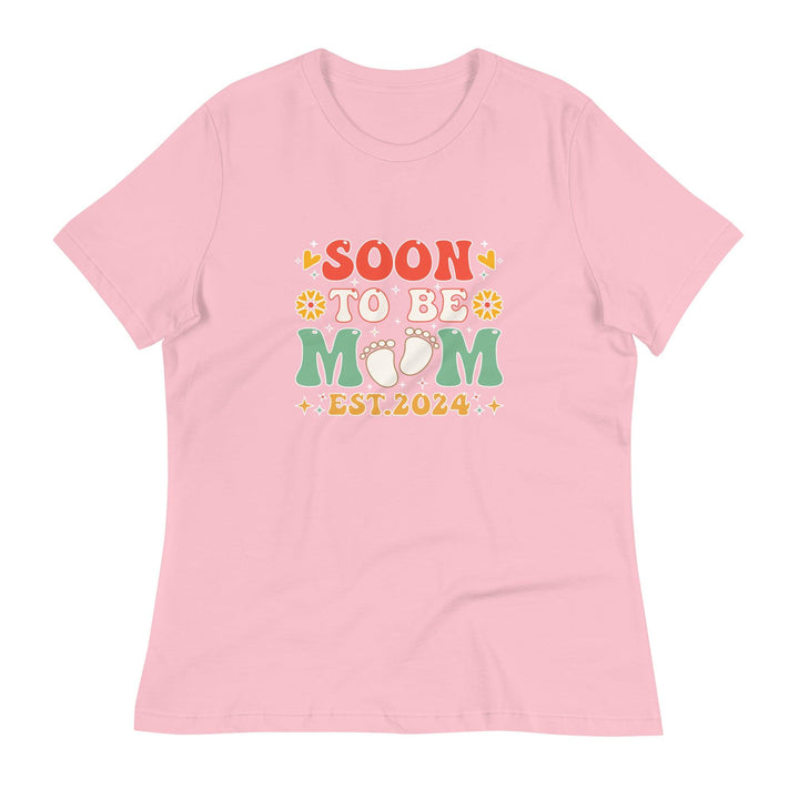 Soon to Be Mom Women's Premium Relaxed T-Shirt - Pink / S - ArtyKoala