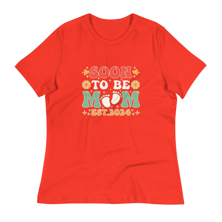 Soon to Be Mom Women's Premium Relaxed T-Shirt - Poppy / S - ArtyKoala