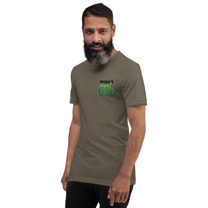 World's dopest Dad Graphic Tee - Army - S - ArtyKoala
