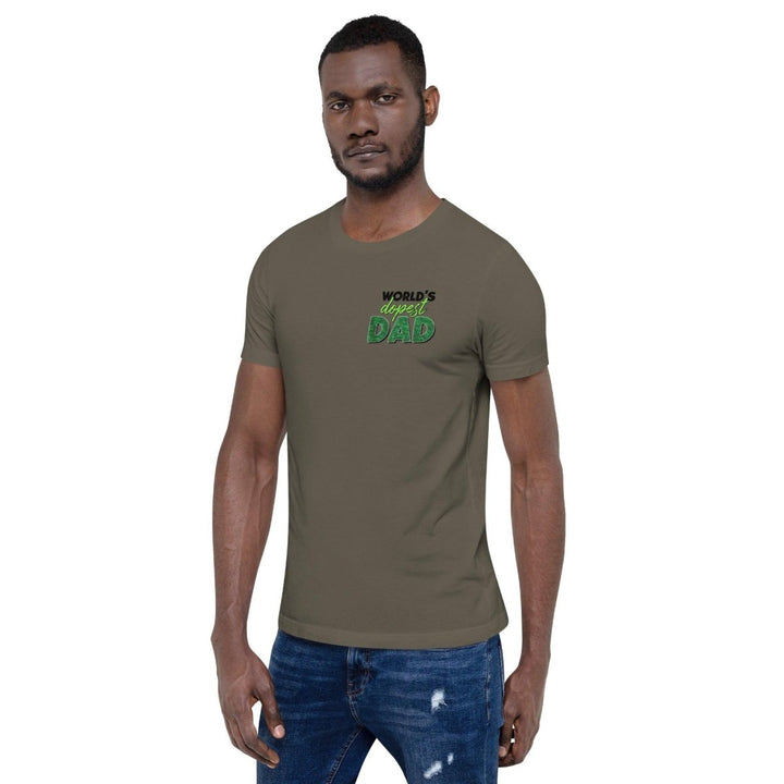 World's dopest Dad Graphic Tee - Army - S - ArtyKoala