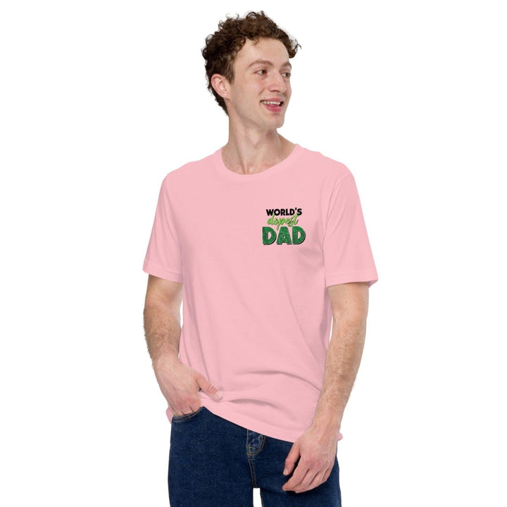 World's dopest Dad Graphic Tee - Ocean Blue - S - ArtyKoala