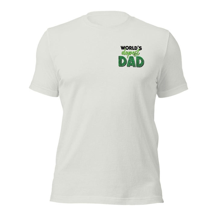 World's dopest Dad Graphic Tee - Silver - S - ArtyKoala