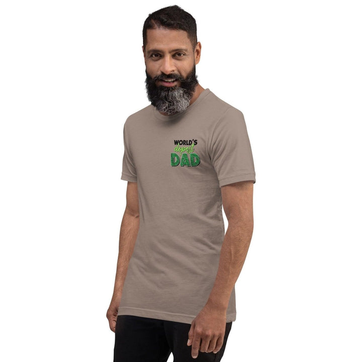 World's dopest Dad Graphic Tee - Tan - S - ArtyKoala