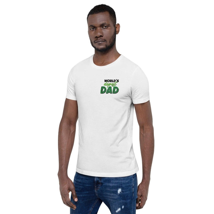 World's dopest Dad Graphic Tee - White - S - ArtyKoala