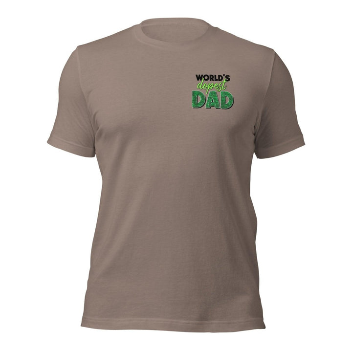 World's dopest Dad Graphic Tee - Pebble - S - ArtyKoala