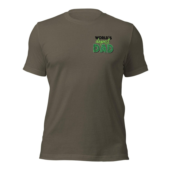 World's dopest Dad Graphic Tee - Army - S - ArtyKoala