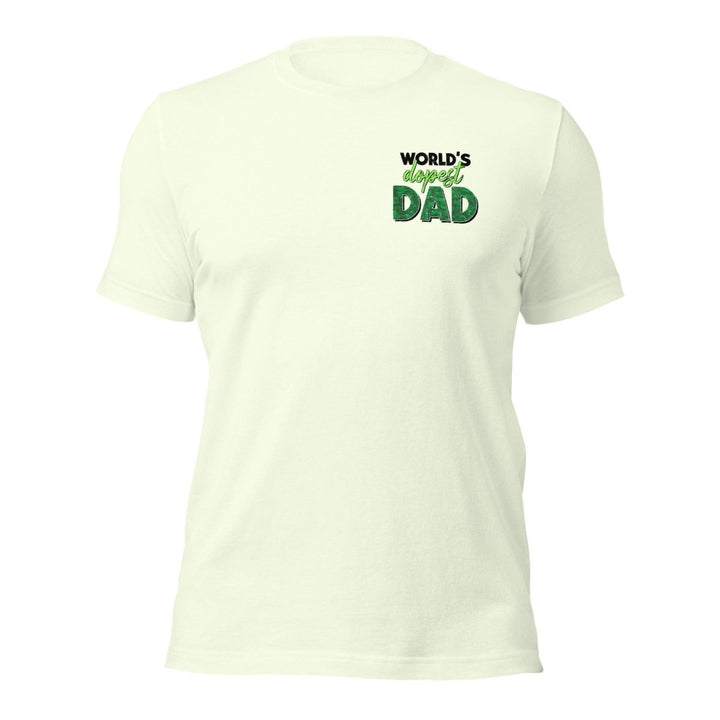 World's dopest Dad Graphic Tee - Citron - S - ArtyKoala