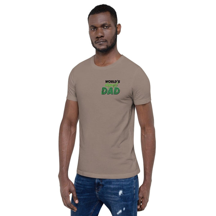 World's dopest Dad Graphic Tee - Tan - S - ArtyKoala