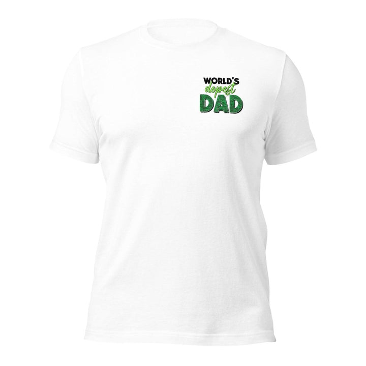 World's dopest Dad Graphic Tee - White - S - ArtyKoala