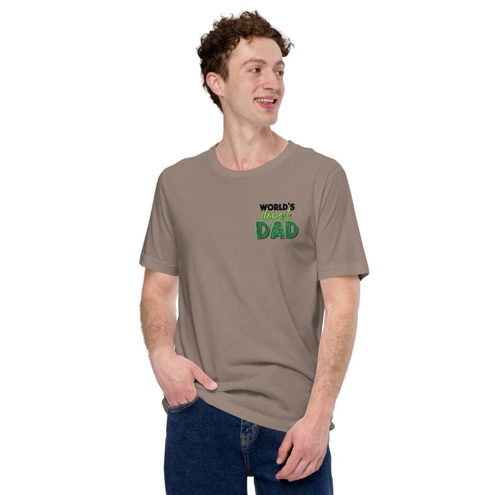 World's dopest Dad Graphic Tee - Pebble - S - ArtyKoala