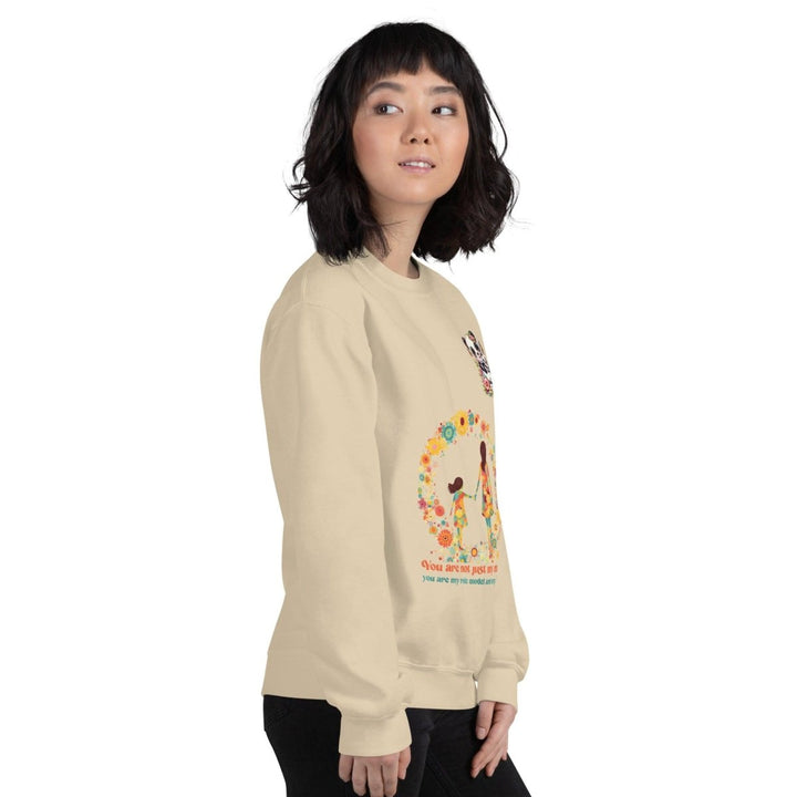 You Are Not Just My Mom Graphic Sweatshirt - Sand - S - ArtyKoala