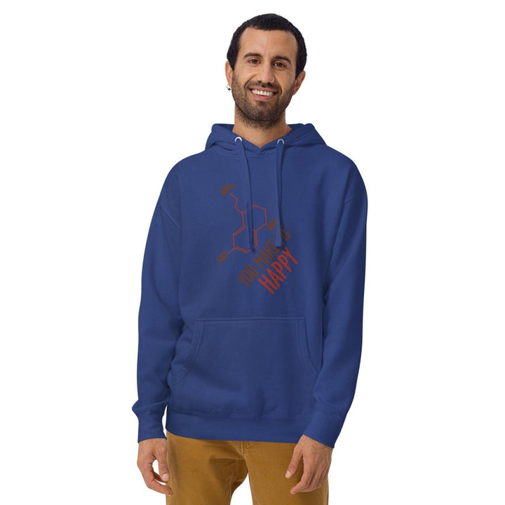 You Make Me Happy!! Graphic Hoodie - Purple - S - ArtyKoala