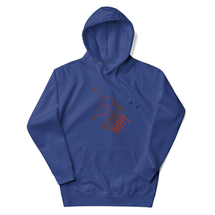 You Make Me Happy!! Graphic Hoodie - Maroon - S - ArtyKoala
