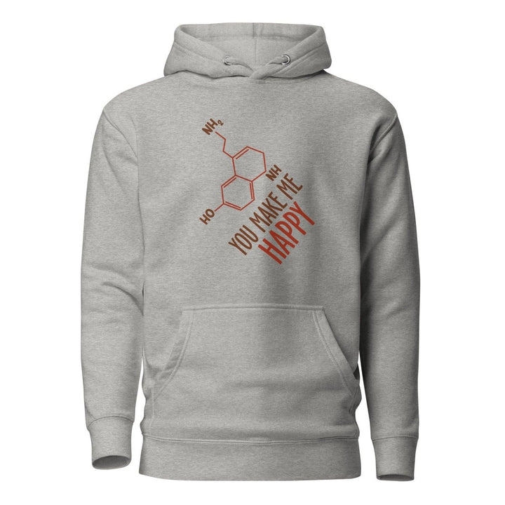 You Make Me Happy!! Graphic Hoodie - Carbon Grey - S - ArtyKoala