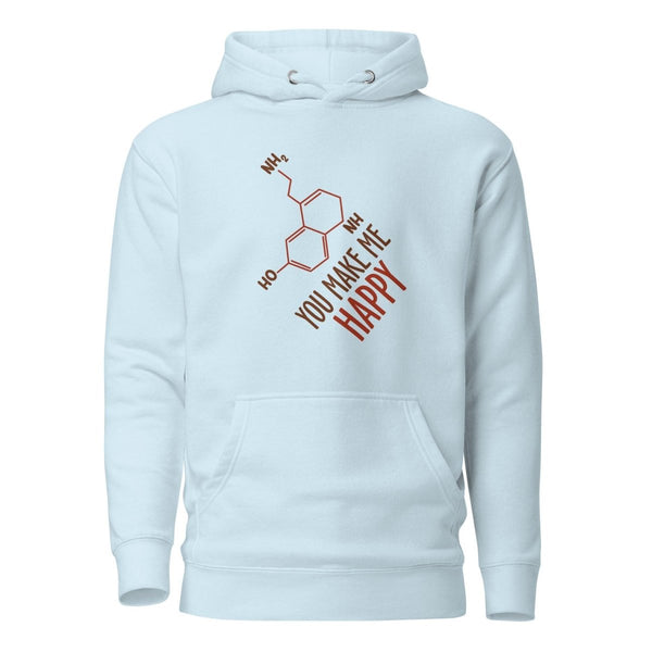 You Make Me Happy!! Graphic Hoodie - Sky Blue - S - ArtyKoala
