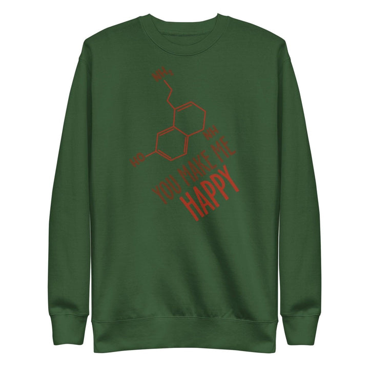 You Make Me Happy Graphic Sweatshirt - Carbon Grey - S - ArtyKoala