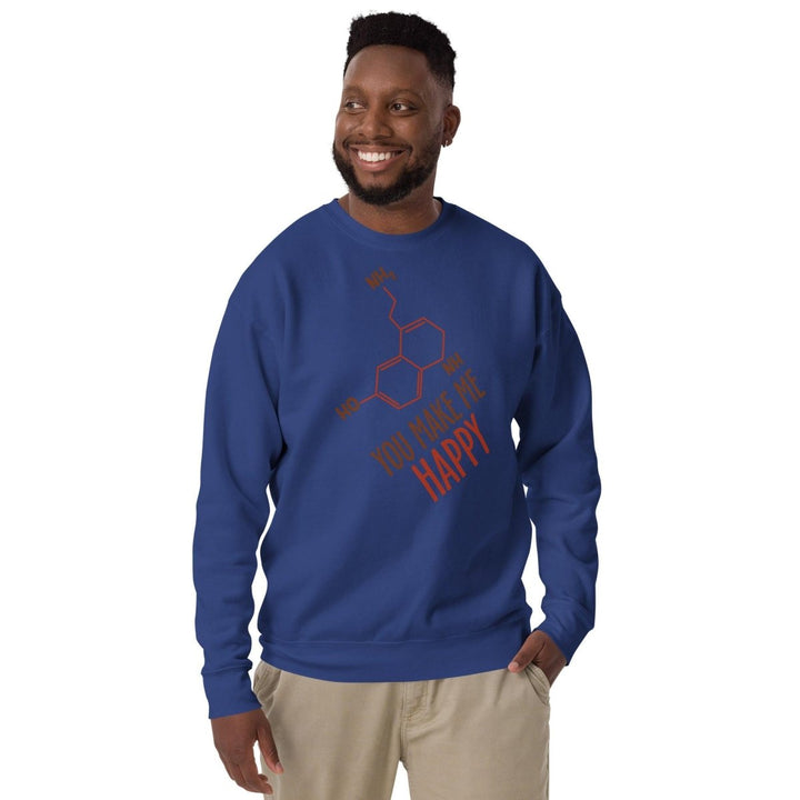 You Make Me Happy Graphic Sweatshirt - Dusty Rose - S - ArtyKoala