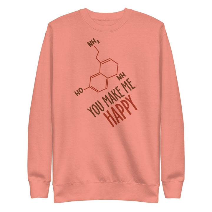 You Make Me Happy Graphic Sweatshirt - Carbon Grey - S - ArtyKoala