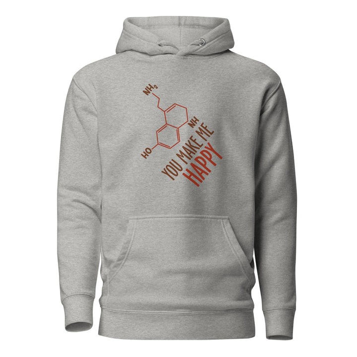 You Make Me Happy!! Man Premium Hoodie - Carbon Grey / S - ArtyKoala