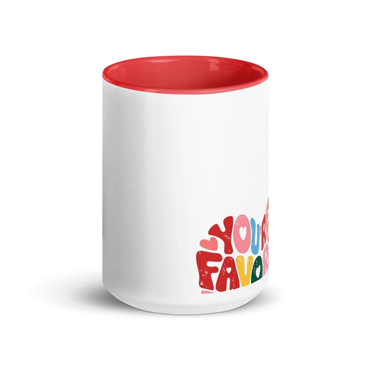 You’re My Favorite Colorful Print Mug - Blue - 15 oz - ArtyKoala