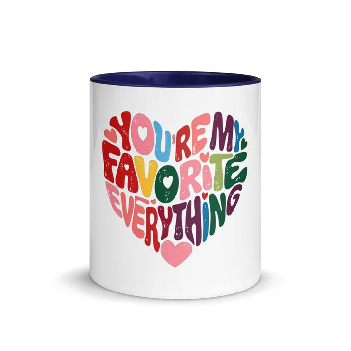 You’re My Favorite Colorful Print Mug - Green - 11 oz - ArtyKoala