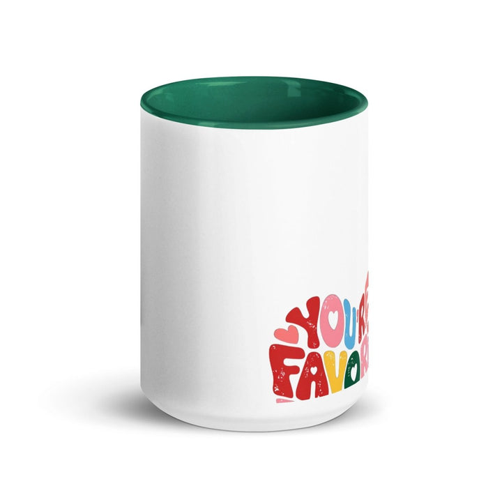 You’re My Favorite Colorful Print Mug - Red - 15 oz - ArtyKoala