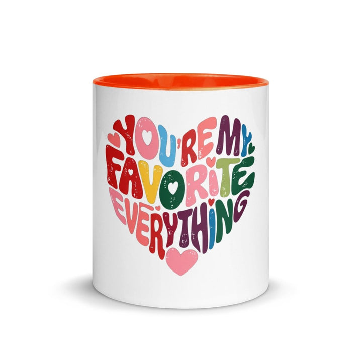 You’re My Favorite Colorful Print Mug - Pink - 11 oz - ArtyKoala
