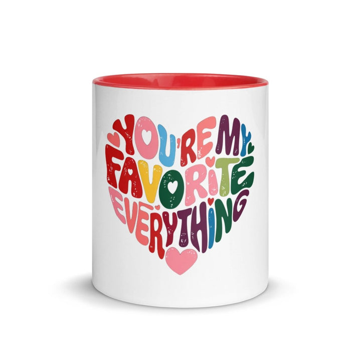 You’re My Favorite Colorful Print Mug - Yellow - 11 oz - ArtyKoala