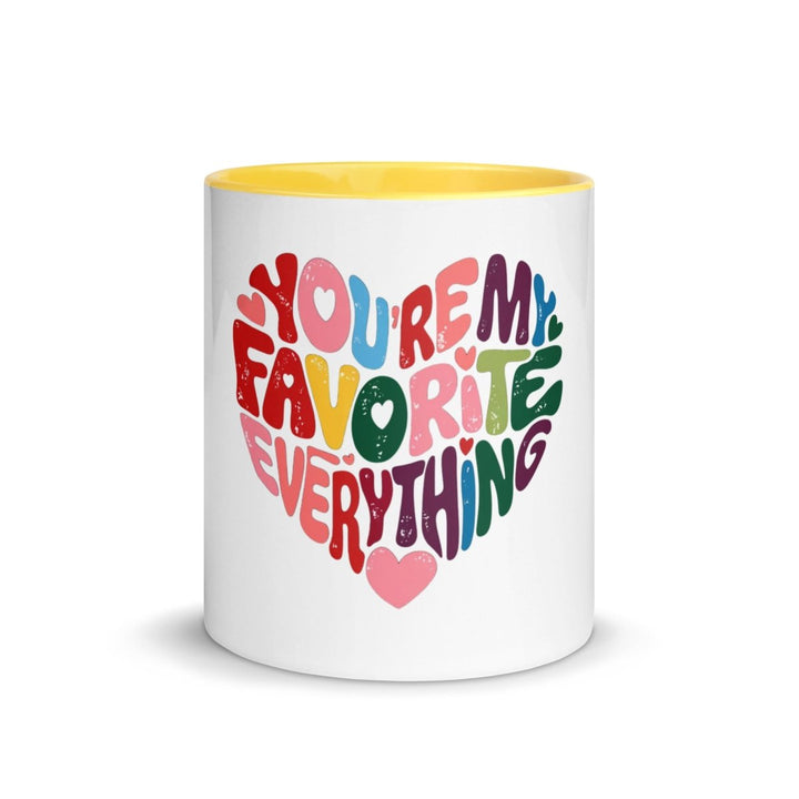 You’re My Favorite Colorful Print Mug - Black - 11 oz - ArtyKoala